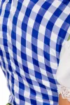 Traditionelles Minidirndl blau/grün/weiß von Dirndline kaufen - Fesselliebe