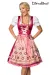 Premium Dirndl rosa/rot von Dirndline