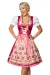 Premium Dirndl rosa/rot von Dirndline