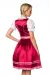 Premium Dirndl rosa/rot von Dirndline