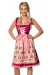 Premium Dirndl rosa/rot von Dirndline