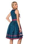 Premium Dirndl blau/dunkelrot von Dirndline kaufen - Fesselliebe