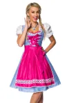 Traditionelles Karodirndl pink/blau/weiß von Dirndline kaufen - Fesselliebe