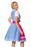 Traditionelles Karodirndl pink/blau/weiß von Dirndline kaufen - Fesselliebe