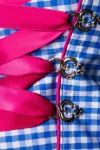 Traditionelles Karodirndl pink/blau/weiß von Dirndline kaufen - Fesselliebe