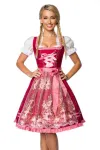 Premium Dirndl mit Stickereien rosa/rot von Dirndline kaufen - Fesselliebe