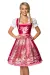 Premium Dirndl mit Stickereien rosa/rot von Dirndline