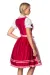 Premium Dirndl mit Stickereien rosa/rot von Dirndline