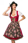 Verträumtes Dirndl mit Denim rot/grün von Dirndline kaufen - Fesselliebe