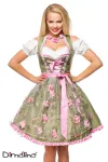 Dirndl mit Blumenschürze grün/pink von Dirndline kaufen - Fesselliebe