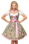 Dirndl mit Blumenschürze grün/pink von Dirndline kaufen - Fesselliebe