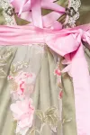 Dirndl mit Blumenschürze grün/pink von Dirndline kaufen - Fesselliebe