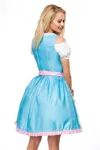 Dirndl mit Blumenschürze blau/pink von Dirndline kaufen - Fesselliebe