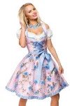 Dirndl mit Blumenschürze rosa/blau von Dirndline kaufen - Fesselliebe