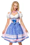 Romantisches Unterbrustdirndl rosa/blau von Dirndline kaufen - Fesselliebe