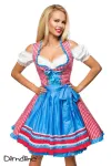 Traditionelles Karodirndl rot/blau/weiß von Dirndline kaufen - Fesselliebe