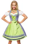 Traditionelles Karodirndl blau/grün/weiß von Dirndline kaufen - Fesselliebe