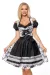 Dirndl grau/schwarz/weiß von Dirndline