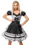 Dirndl grau/schwarz/weiß von Dirndline kaufen - Fesselliebe