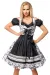 Dirndl grau/schwarz/weiß von Dirndline