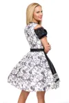 Dirndl grau/schwarz/weiß von Dirndline kaufen - Fesselliebe