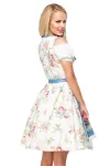 Romantisches Blümchen-Dirndl weiß/blau von Dirndline kaufen - Fesselliebe