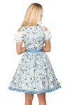 Romatisches Blümchen-Dirndl weiß/blau von Dirndline kaufen - Fesselliebe