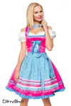 Dirndl mit Karoschürze blau/pink von Dirndline kaufen - Fesselliebe