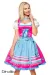 Dirndl mit Karoschürze blau/pink von Dirndline