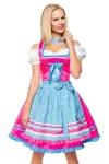 Dirndl mit Karoschürze blau/pink von Dirndline kaufen - Fesselliebe