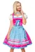 Dirndl mit Karoschürze blau/pink von Dirndline