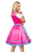 Dirndl mit Karoschürze blau/pink von Dirndline