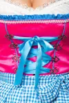 Dirndl mit Karoschürze blau/pink von Dirndline kaufen - Fesselliebe