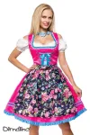 Dirndl mit Blumenschürze pink/gemustert von Dirndline kaufen - Fesselliebe