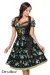 Dirndl inkl. Spitzenbluse schwarz/grün von Dirndline