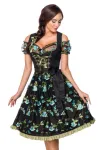 Dirndl inkl. Spitzenbluse schwarz/grün von Dirndline kaufen - Fesselliebe