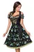 Dirndl inkl. Spitzenbluse schwarz/grün von Dirndline