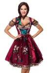 Dirndl inkl. Spitzenbluse rot/schwarz von Dirndline kaufen - Fesselliebe