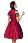 Dirndl inkl. Spitzenbluse rot/schwarz von Dirndline kaufen - Fesselliebe