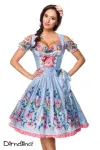 Romantisches Dirndl inkl. Spitzenbluse blau/rosa/weiß von Dirndline kaufen - Fesselliebe