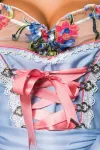 Romantisches Dirndl inkl. Spitzenbluse blau/rosa/weiß von Dirndline kaufen - Fesselliebe