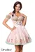 Mini-Brokat-Dirndl inkl Spitzenbluse rosa von Dirndline