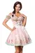 Mini-Brokat-Dirndl inkl Spitzenbluse rosa von Dirndline