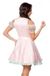 Mini-Brokat-Dirndl inkl Spitzenbluse rosa von Dirndline kaufen - Fesselliebe