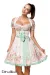 Mini-Brokat-Dirndl inkl Spitzenbluse türkis/rosa von Dirndline