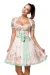 Mini-Brokat-Dirndl inkl Spitzenbluse türkis/rosa von Dirndline