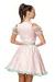 Mini-Brokat-Dirndl inkl Spitzenbluse türkis/rosa von Dirndline