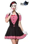 Pantomimenkostüm: Sexy Mime schwarz/rot/weiß von Mask Paradise kaufen - Fesselliebe