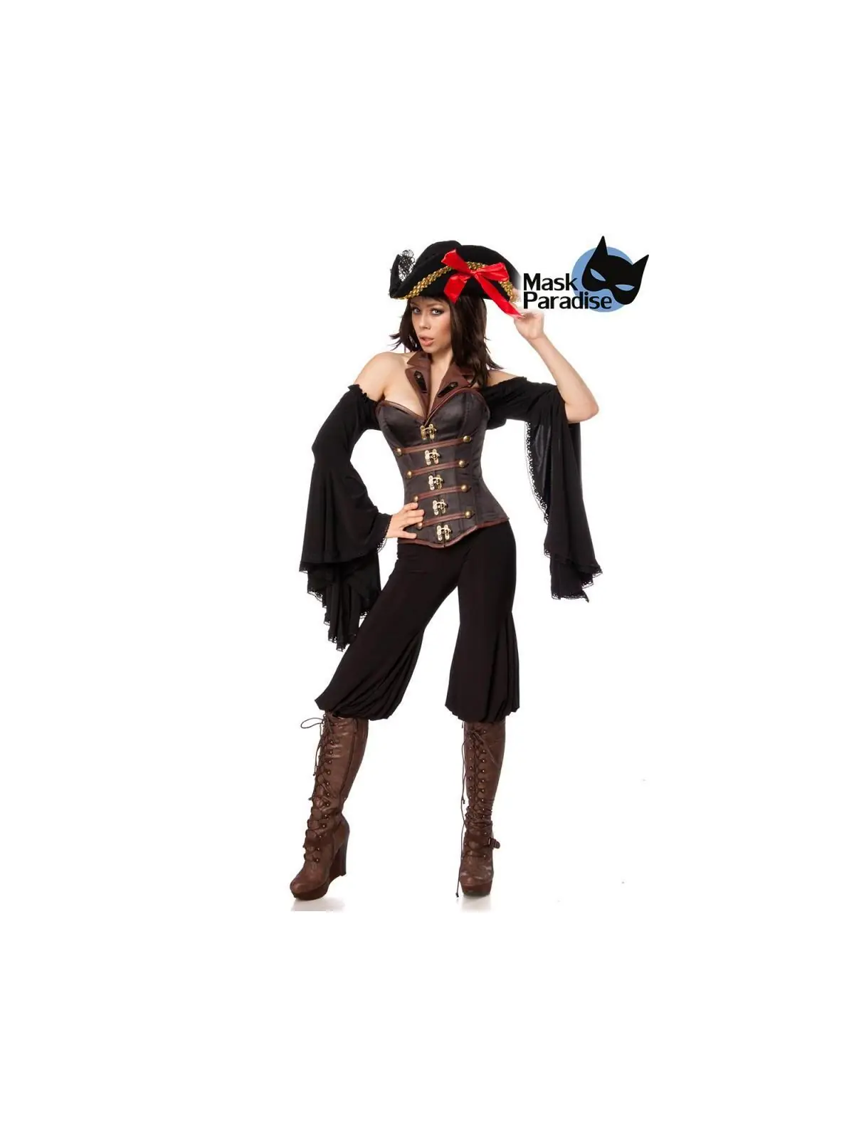 Female Pirate braun/schwarz von Mask Paradise kaufen - Fesselliebe
