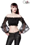 Gothic-Top schwarz von Ocultica kaufen - Fesselliebe